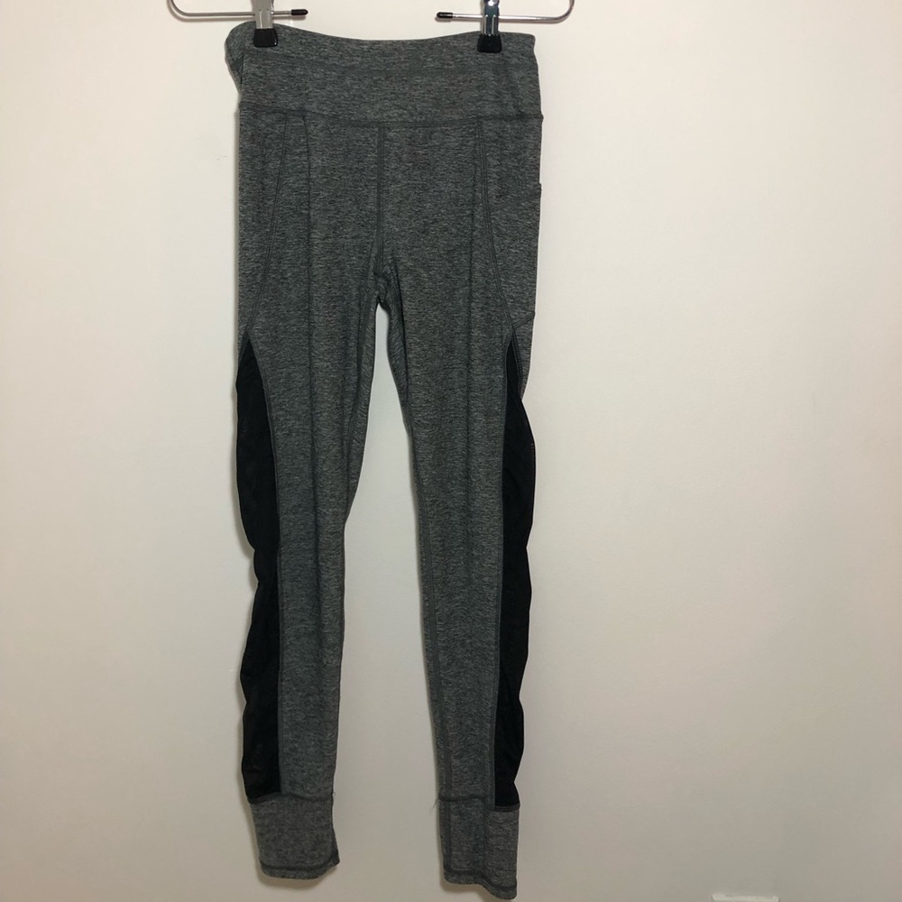 Gray High Waisted Workout Leggings